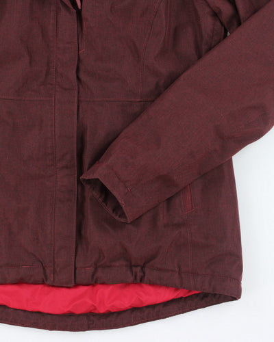 The North Face Purple Hooded Ski Jacket - M