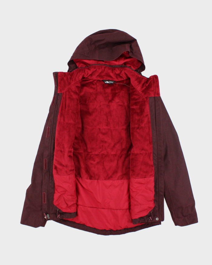 The North Face Purple Hooded Ski Jacket - M