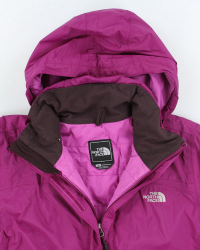 The North Face Purple Padded Waterproof Hooded Jacket - L