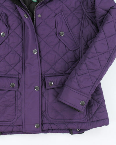 Vintage Women's Ralph Lauren Quilted Bomber Jacket - L