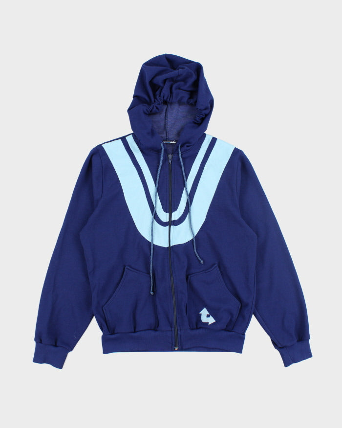 Vintage Women's Y2K Patterned Zip Hoodie - S