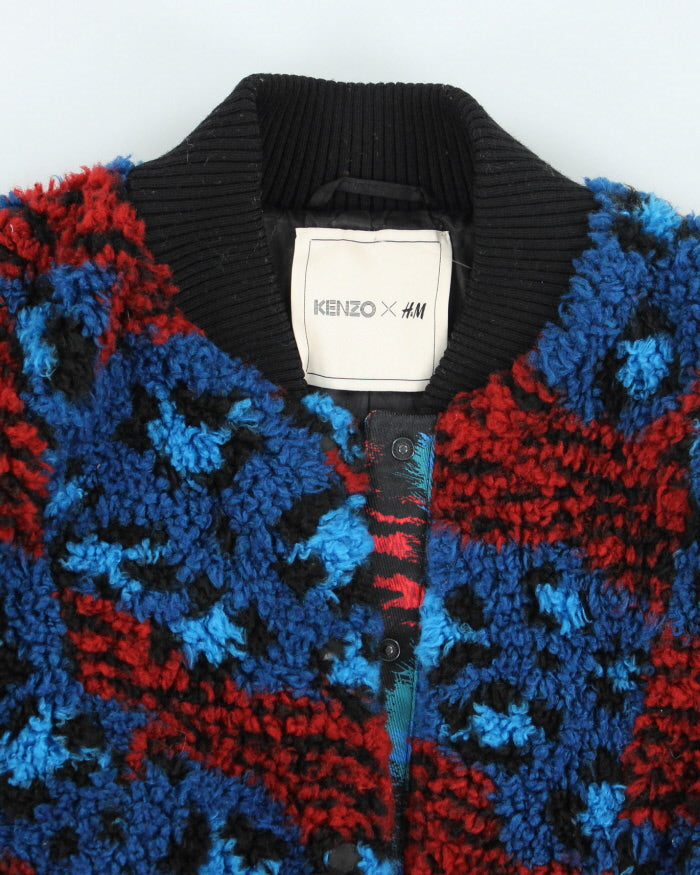 Kenzo x H&amp;M Borg Embroidered Bomber Jacket - S