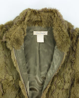 Y2k 00s MaxMara Faux Fur Knit Zip-up Jacket - S