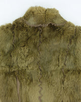 Y2k 00s MaxMara Faux Fur Knit Zip-up Jacket - S