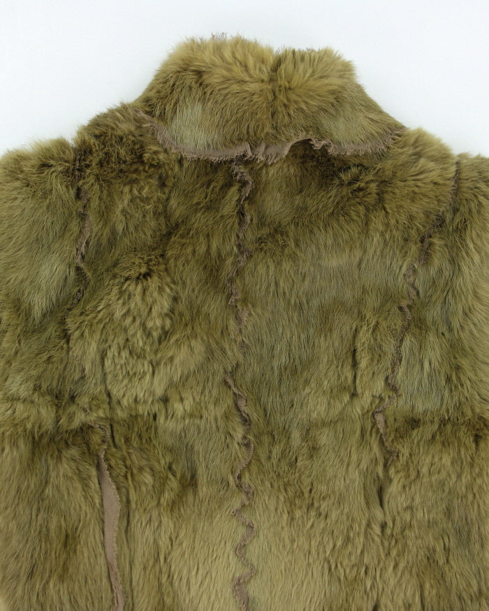 Y2k 00s MaxMara Faux Fur Knit Zip-up Jacket - S