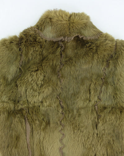 Y2k 00s MaxMara Faux Fur Knit Zip-up Jacket - S