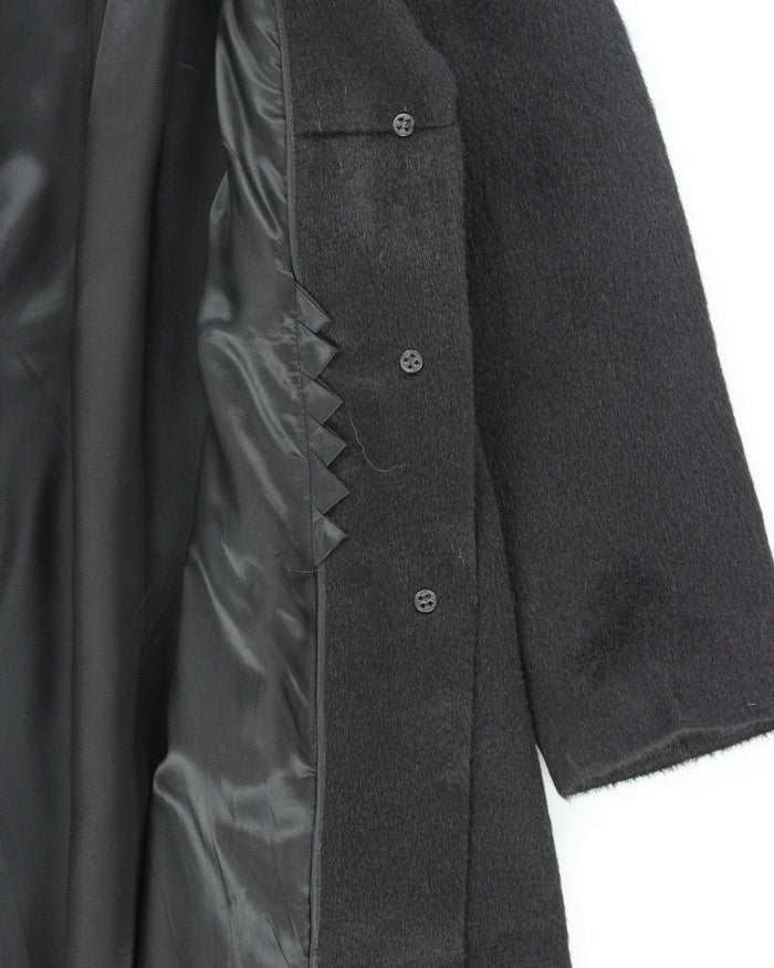 Vintage Alpaca & Mohair Blend Coat - S