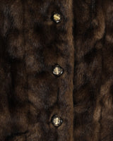Vintage Sears Brown Faux Fur Coat - M
