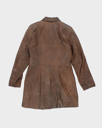 Vintage Alain De France Brown Leather Jacket - S