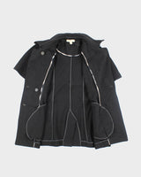 Vintage Women's Burberry Sleevless Cashmere Jacket - M