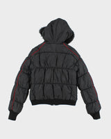 Vintage Y2K Women's DKNY Cropped Hooded Puffer Jacket - S