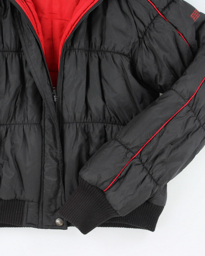 Vintage Y2K Women's DKNY Cropped Hooded Puffer Jacket - S