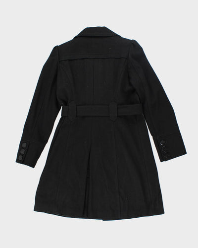 Vintage Guess Black Wool Blend Coat - L