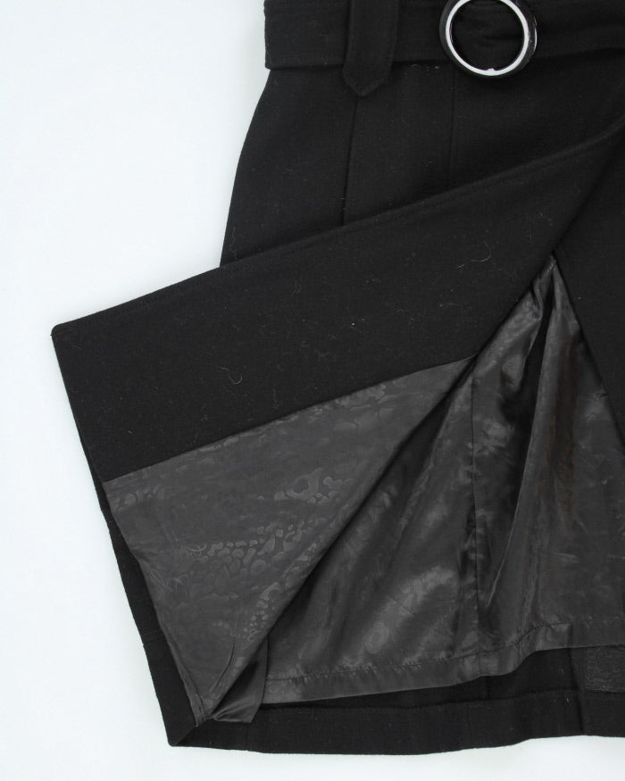 Vintage Guess Black Wool Blend Coat - L