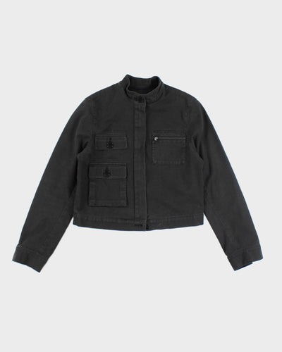 Ralph Lauren Black Cropped Lightweight Jacket - M