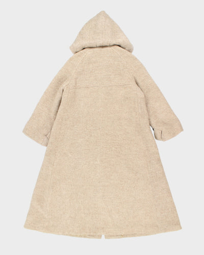 Vintage 70s Wool Hooded Coat - M