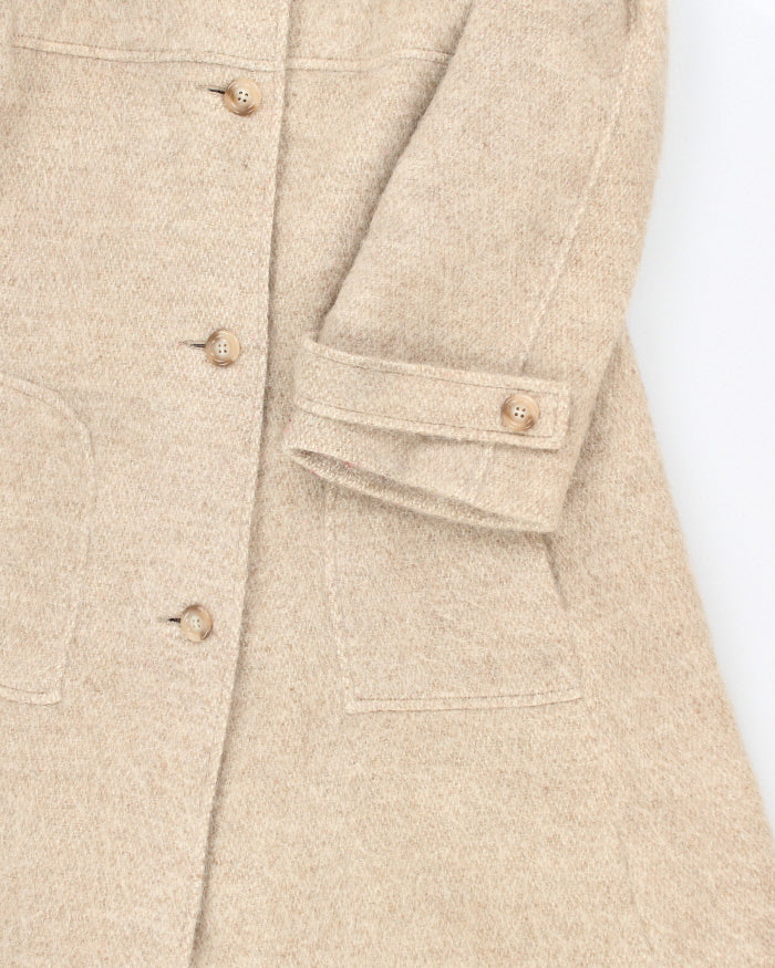 Vintage 70s Wool Hooded Coat - M