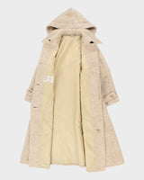 Vintage 70s Wool Hooded Coat - M