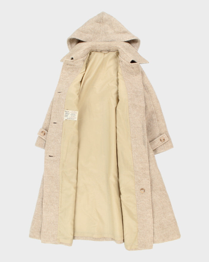 Vintage 70s Wool Hooded Coat - M