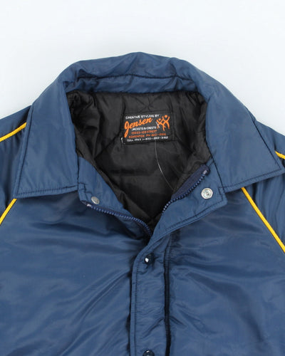 Vintage 80's Jensen Lined Sports Zip Up Jacket - S
