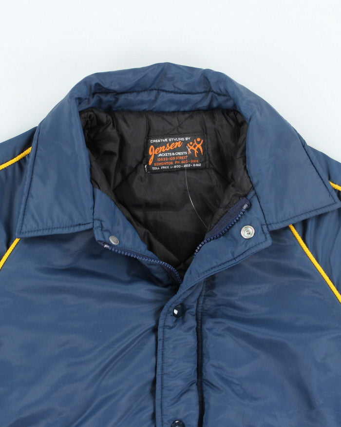 Vintage 80's Jensen Lined Sports Zip Up Jacket - S