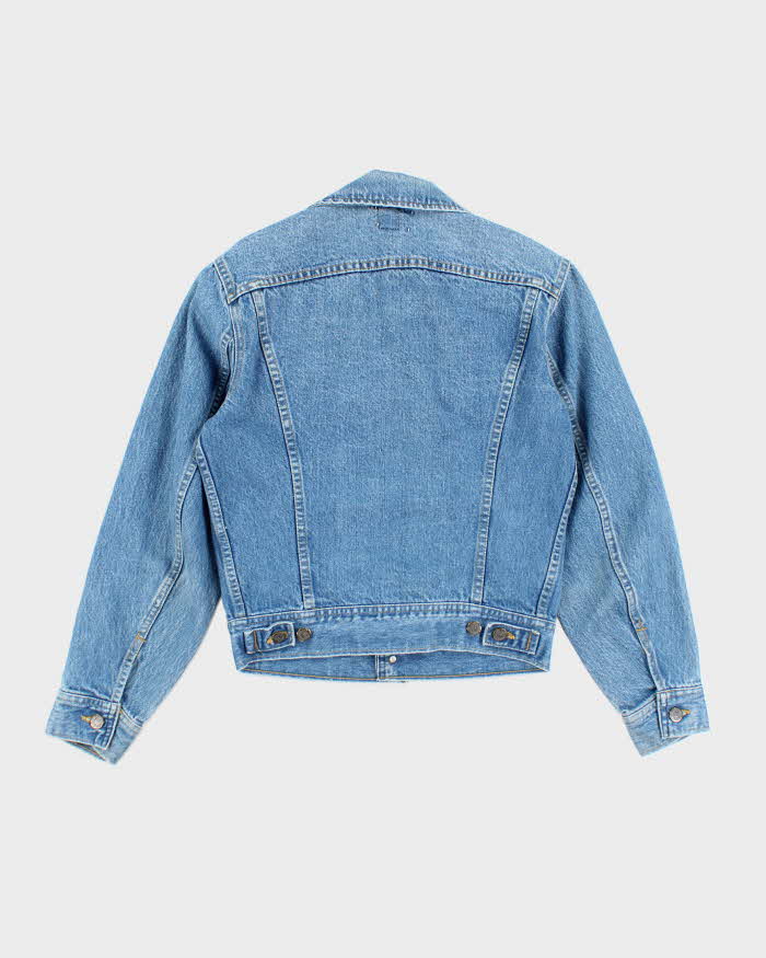 Vintage 70's Women's Medium Wash Denim Jacket - S