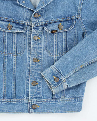 Vintage 70's Women's Medium Wash Denim Jacket - S