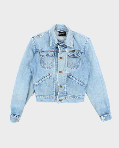 Vintage 70's Wrangler Light Wash Denim Jacket - S