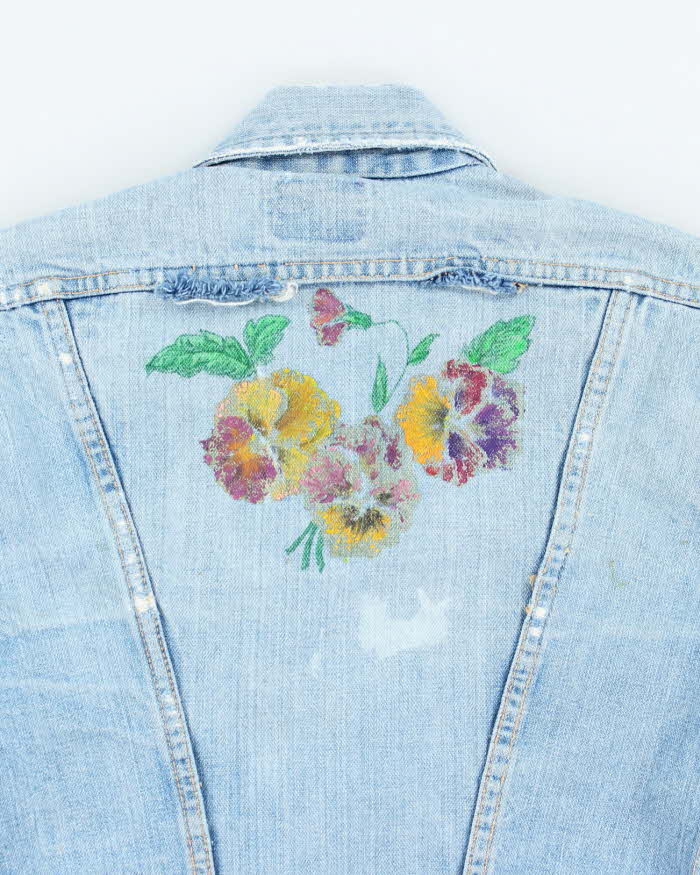 Vintage 70's Wrangler Light Wash Denim Jacket - S