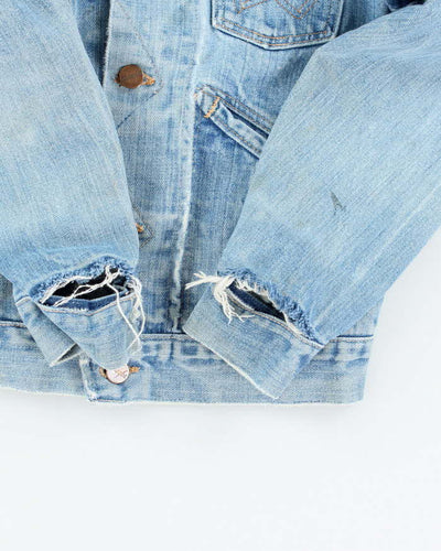 Vintage 70's Wrangler Light Wash Denim Jacket - S