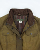 Vintage Women's Eddie Bauer Waxed Multi Pocket Jacket - L
