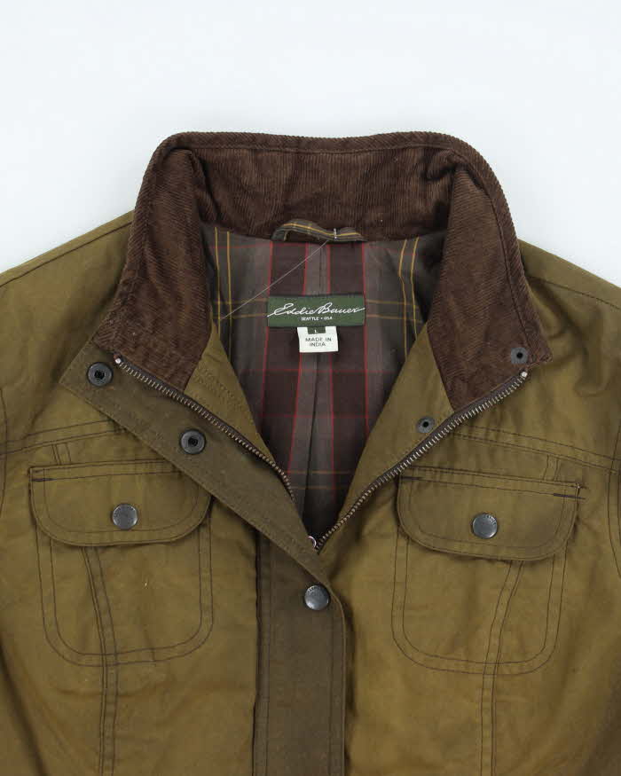 Vintage Women's Eddie Bauer Waxed Multi Pocket Jacket - L