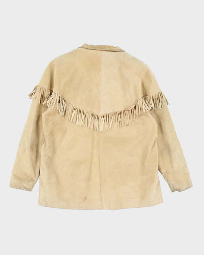 Vintage 90's Women's Danier Western Suede Fringe Pullover Jacket - L