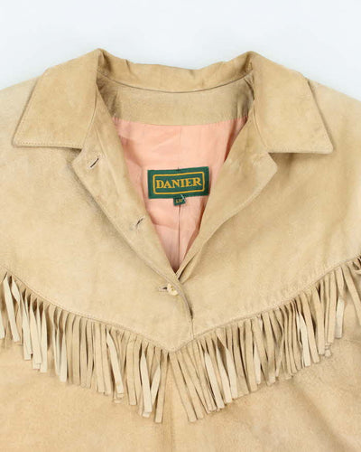 Vintage 90's Women's Danier Western Suede Fringe Pullover Jacket - L
