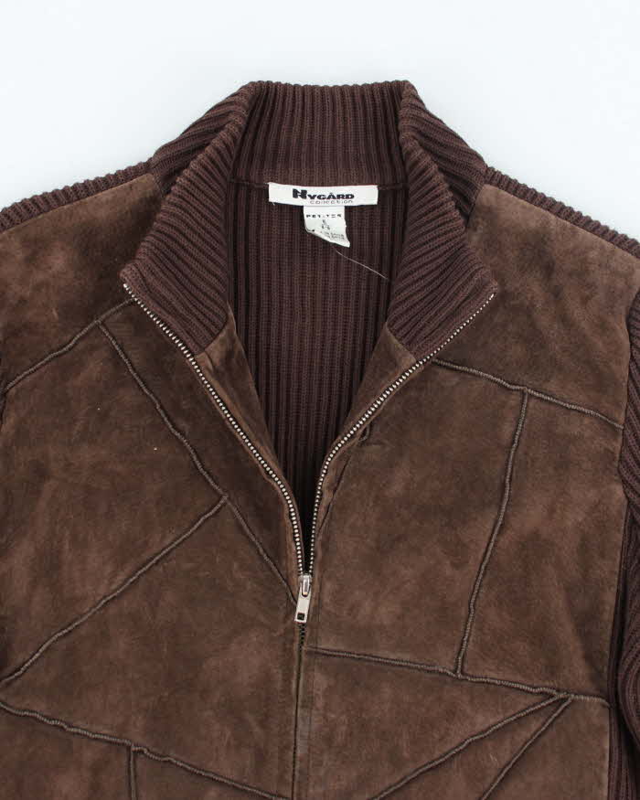 Vintage 90's Women's Nygard Suede Zip Up Jacket - S