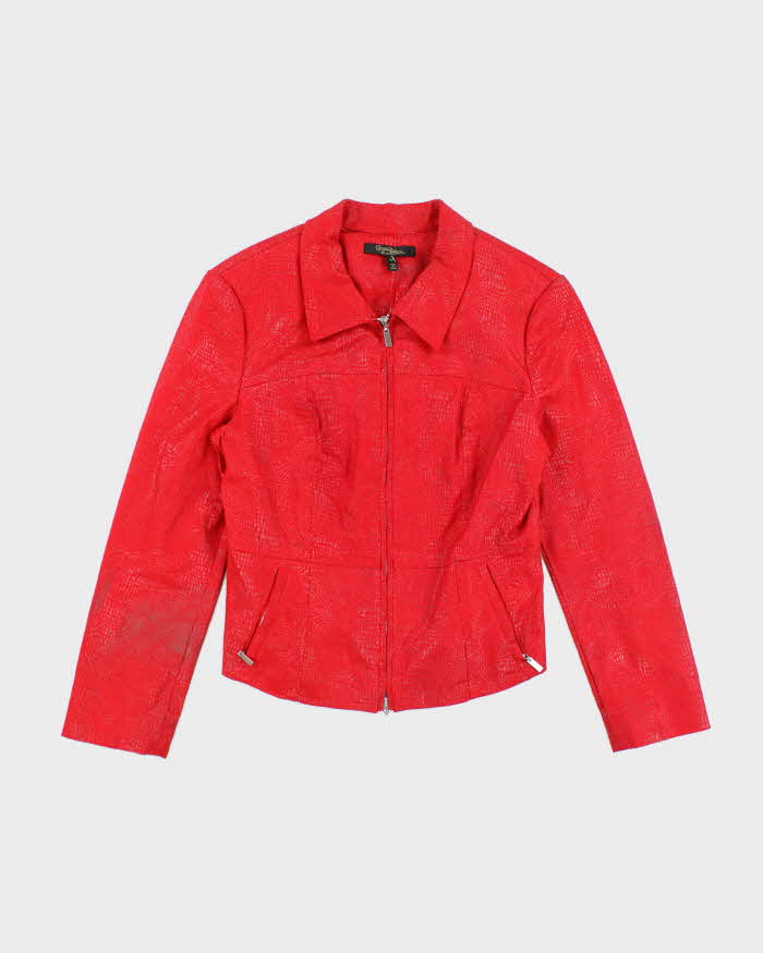 Vintage Y2K Christine Phillipe Textured Harrington Jacket - S