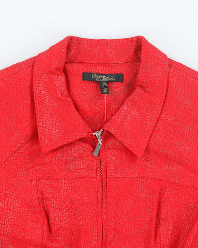 Vintage Y2K Christine Phillipe Textured Harrington Jacket - S