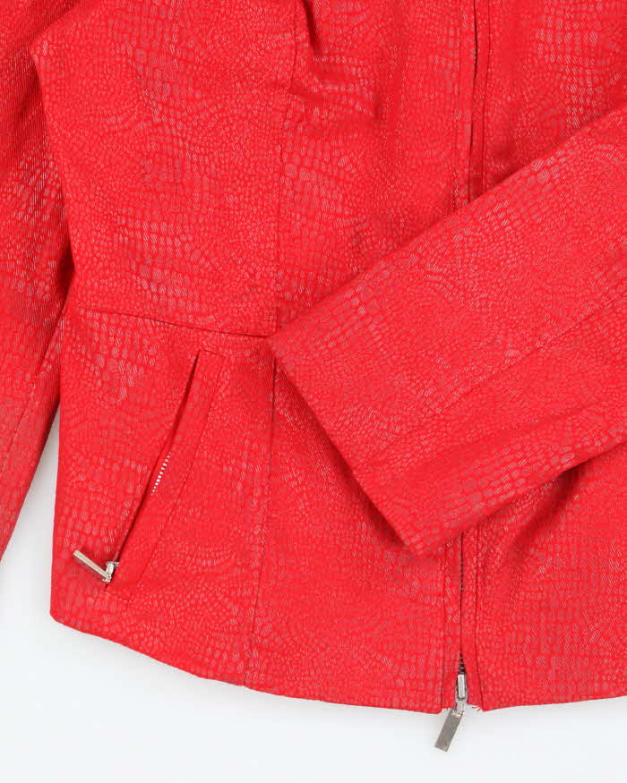 Vintage Y2K Christine Phillipe Textured Harrington Jacket - S
