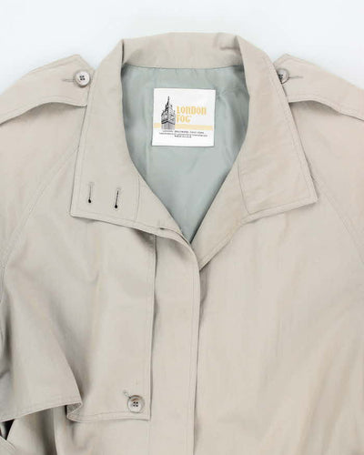 Vintage 90s London Fog Stone Overcoat - L