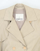 Vintage London Fog Stone Overcoat - XL