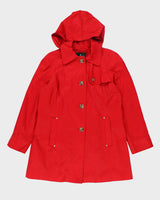 Vintage London Fog Hooded Red Short Coat - L
