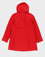 Vintage London Fog Hooded Red Short Coat - L