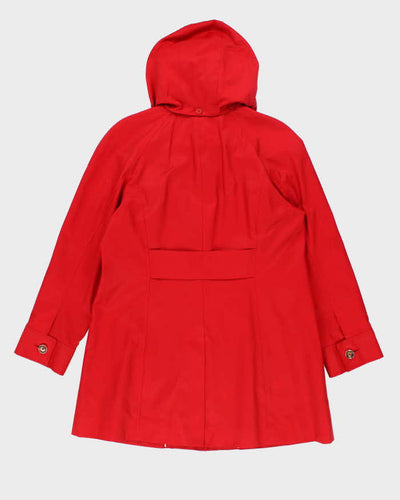 Vintage London Fog Hooded Red Short Coat - L