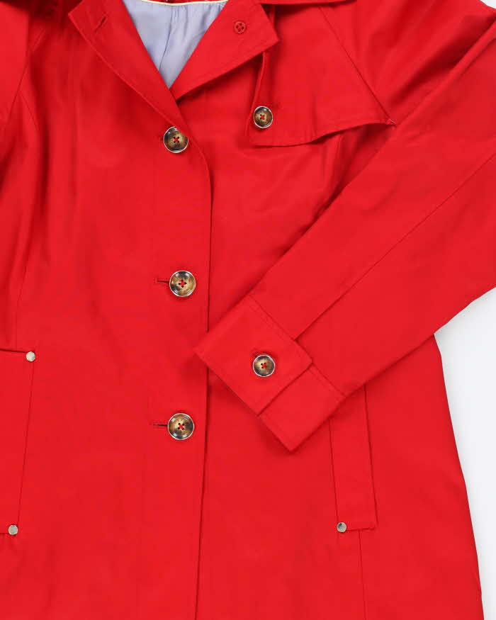 Vintage London Fog Hooded Red Short Coat - L