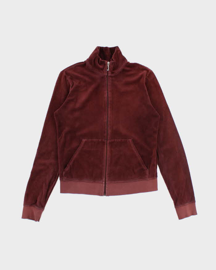 Vintage Y2K Juicy Couture Plain Zip Hoodie - L