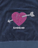 Vintage Y2K Bebe Short Sleeve Zip Hoodie - S