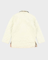 Vintage Women's Burberry Quilted Button Up Jacket - M