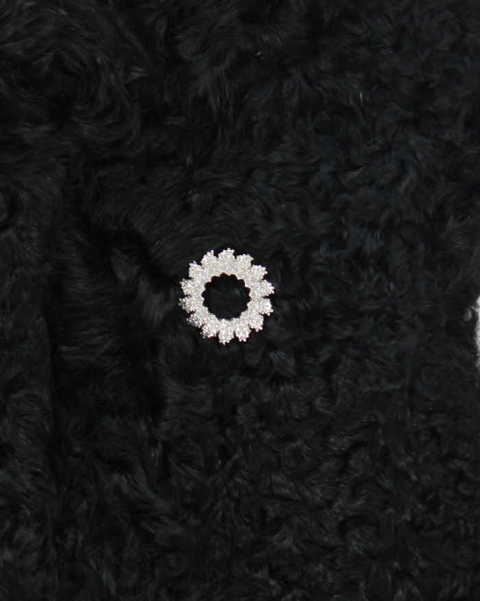 Vintage Y2K Dolce &amp; Gabbana Faux Fur Sleeveless Long Coat - M
