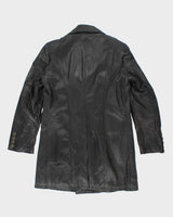 Vintage 90's Women's BNWT Belstaff Double Breasted Leather Jacket - XL