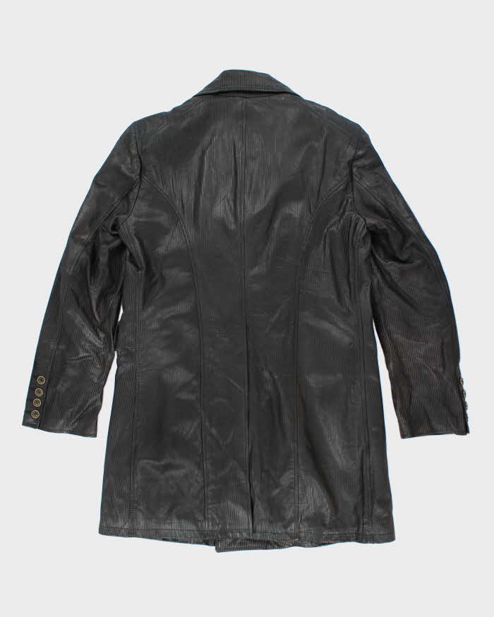 Vintage 90's Women's BNWT Belstaff Double Breasted Leather Jacket - XL